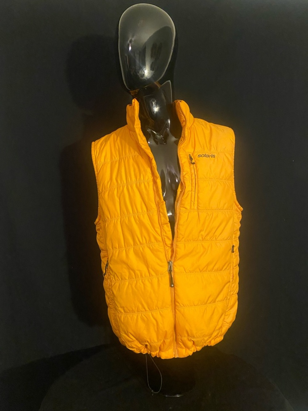 Aris Yellow and Black Puffer Vest